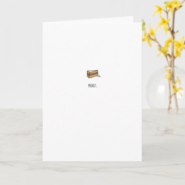 Moist. Grattis på födelsedagen-kummelkort Kort (Gul blomma)