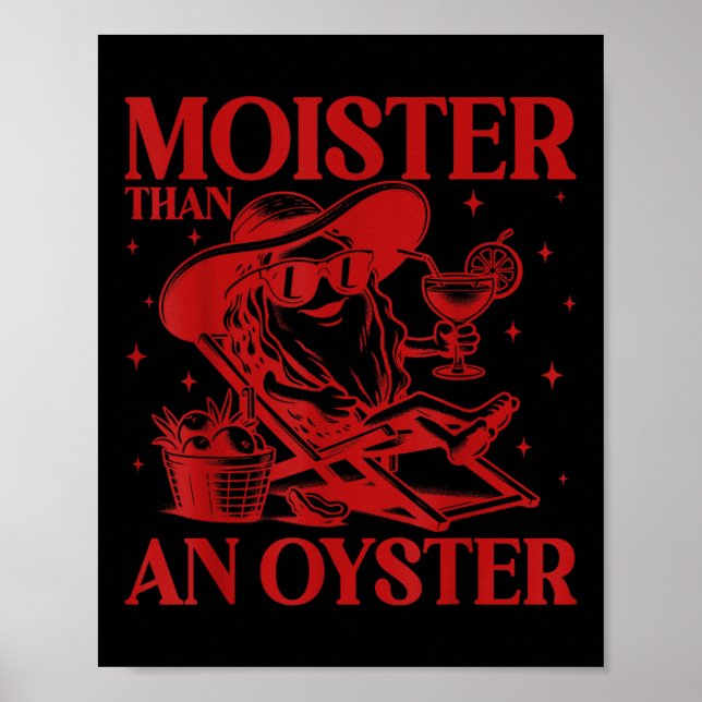 Moister än Oyster Funny Olämplig Vuxen H Poster (Framsidan)