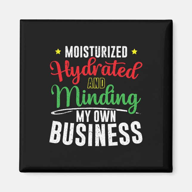 Moisturiserad hydrat och självständig verksamhet magnet (Framsidan)