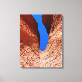 Mojave Canyon – Vertikal öken himmel Canvastryck