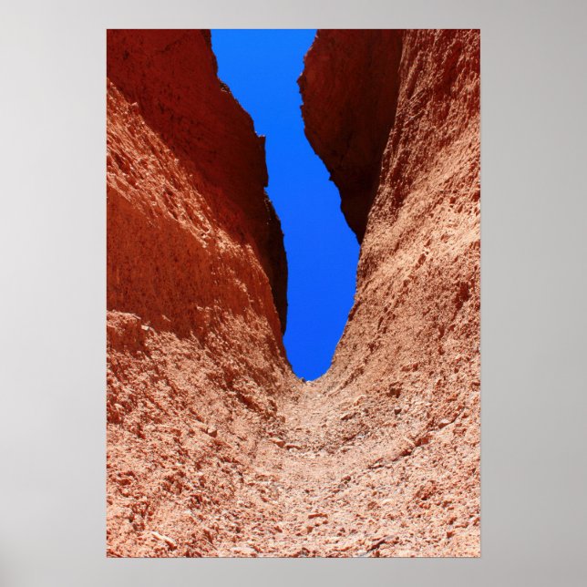 Mojave Canyon – Vertikal öken himmel Poster (Framsidan)