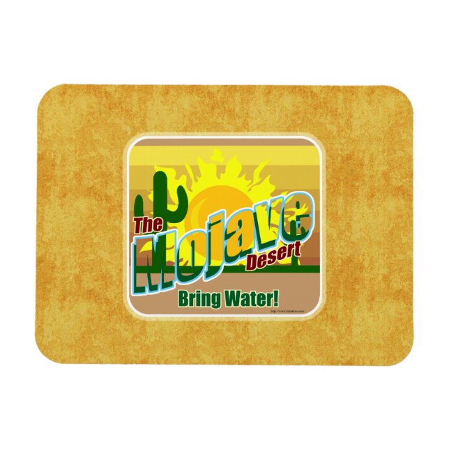 Mojave Desert Hett Design Magnet (Horisontell)