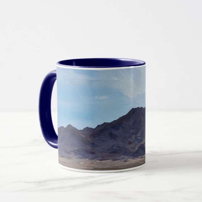 Mojave Desert Mountain Range Art Mugg (Framsida vänster)