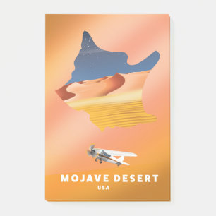 Mojave Desert USA karta Post-it Block