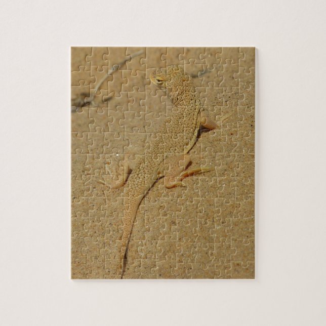 Mojave Fringe Toed Lizard Pussel (Vertikal)