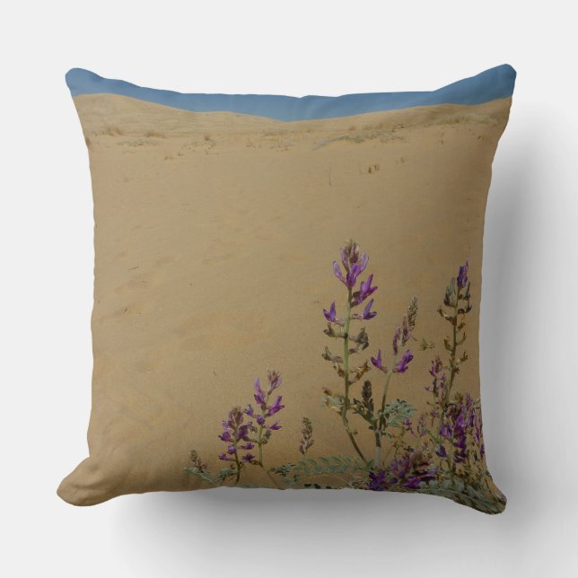 Mojave Indigo Buske och Kelso Dunes Kudde (Framsida)