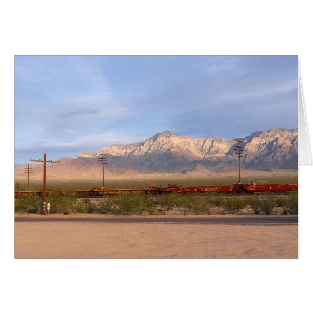 Mojave National Preserve California Hälsningskort (Framsidan Horizontal)