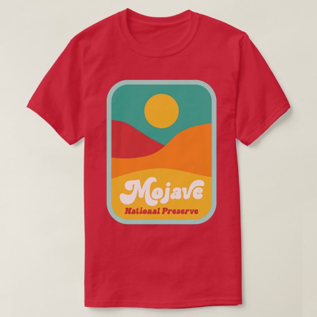 Mojave National Preserve Camping Joshua Träd Calif T Shirt (Design framsida)