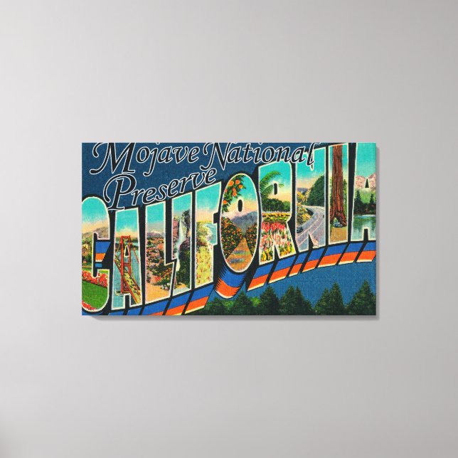 Mojave Nat'l Preserve, California Canvastryck (Framsida)