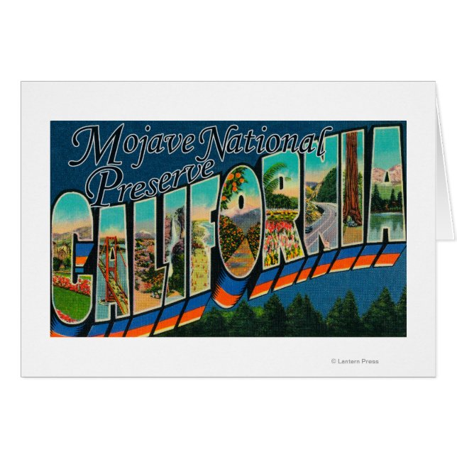 Mojave Nat'l Preserve, Kalifornien Hälsningskort (Framsidan Horizontal)