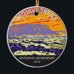Mojave Trails National Monument Amboy Crater Julgransprydnad Keramik<br><div class="desc">Mojave Trails vektorteckningsdesign. Mojave Trails nationalmonument är det största nationalmonumentet i det angränsande Stater.</div>