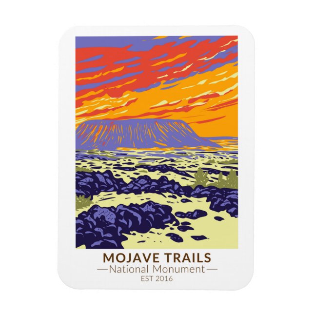Mojave Trails National Monument Amboy Crater Magnet (Vertikal)