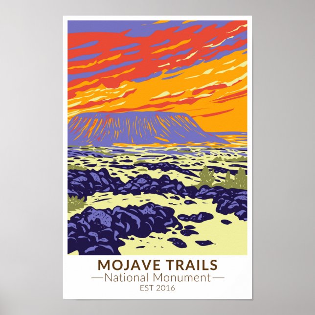 Mojave Trails National Monument Amboy Crater Poster (Framsidan)