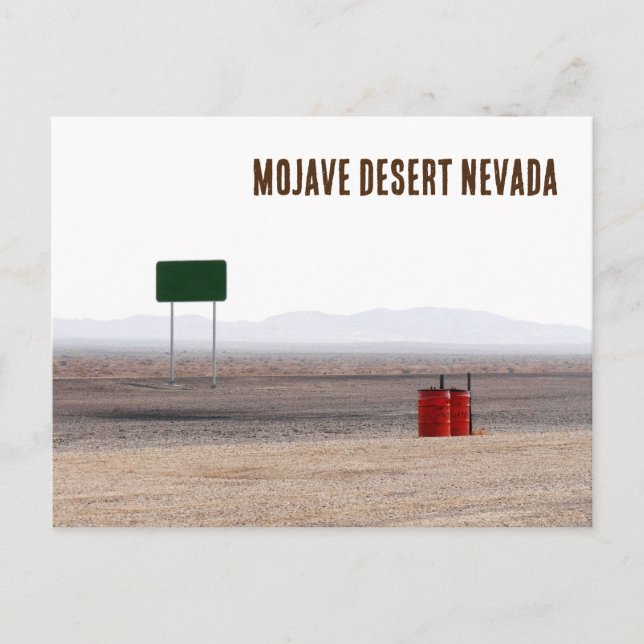 Mojaveöknen Nevada Vykort (Framsida)