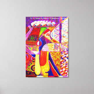 Mojisola A Gbadamo, som är med och handlar med olj Canvastryck