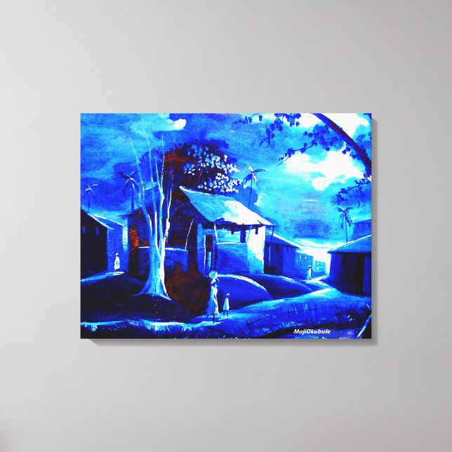 MOJISOLA A GBADAMOSI OKUBULE OIL PÅ Canvas (Framsida)