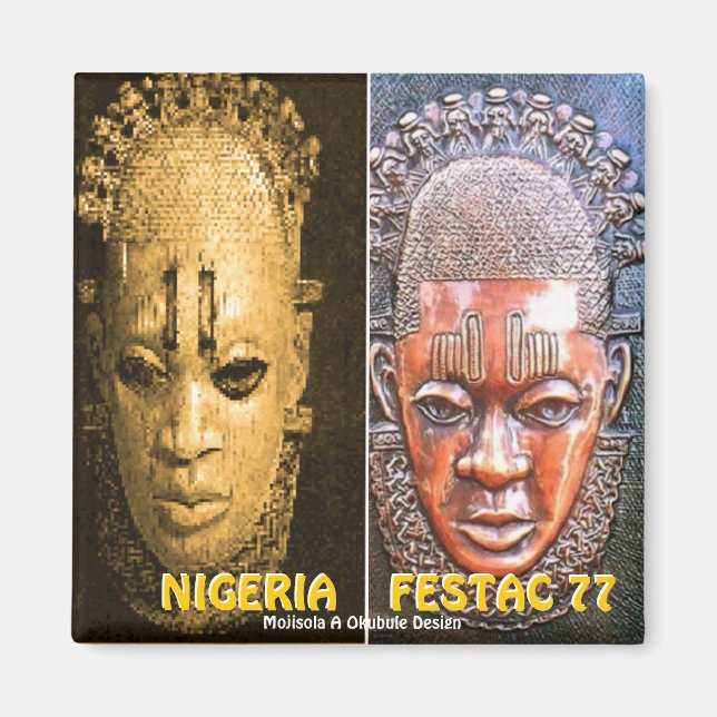 MOJISOLA A OKUBULE FESTAC 77 MAGNET (Framsidan)
