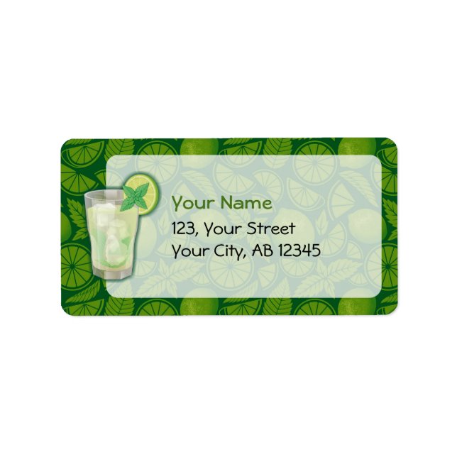 Mojito Adressetikett (Framsidan)