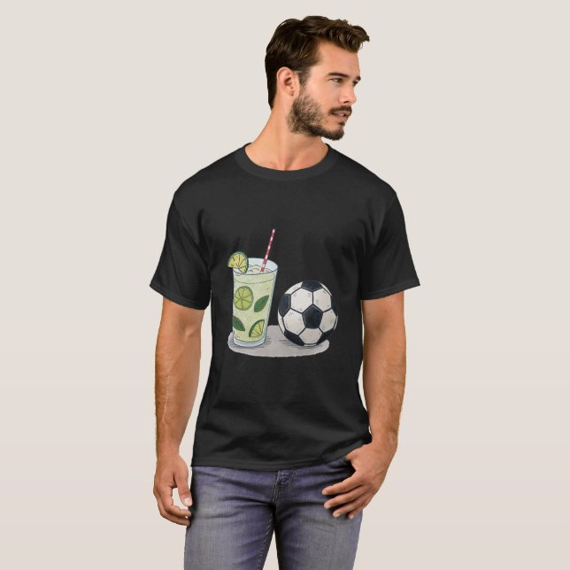 Mojito and soccer ball t shirt (Hel framsida)