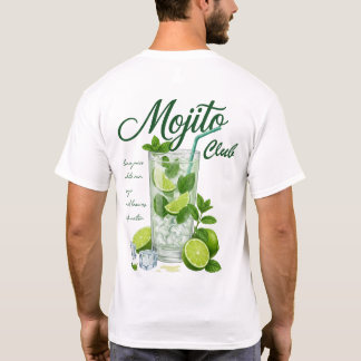 Mojito Club Cocktailskjorta | Lime Mint Dryckesäls T Shirt