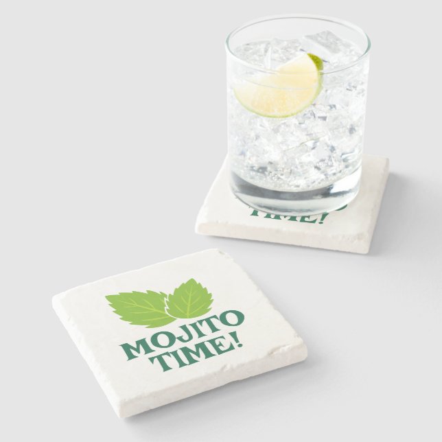 Mojito cocktail stenkojare med drick citat stenunderlägg (Sidan)