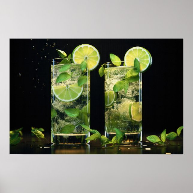 Mojito Cocktails Poster (Framsidan)
