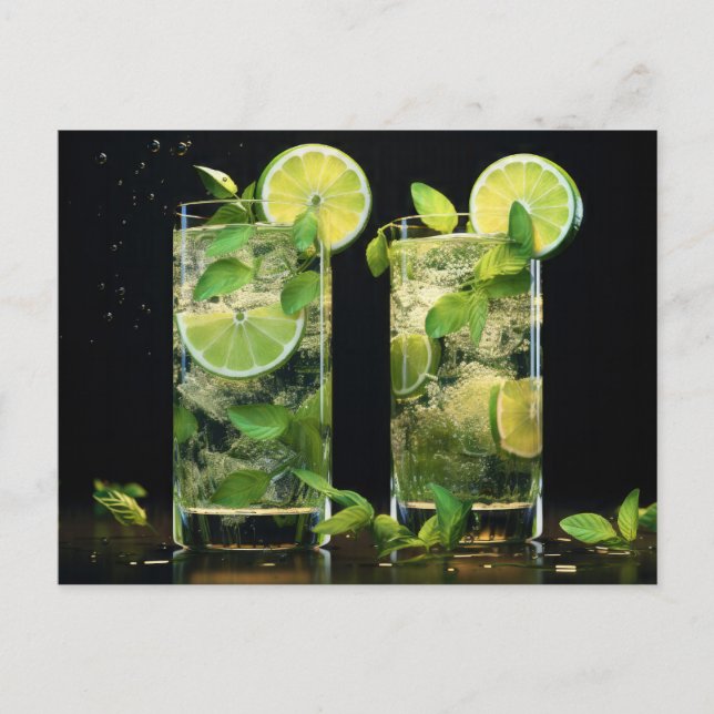 Mojito drinkar vykort (Framsida)