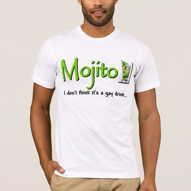 Mojito: Inte en glad drink…? Tee Shirt (Framsida)