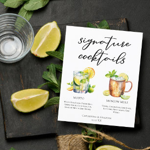 Mojito Moskva Mule Namnteckning Cocktails Menu