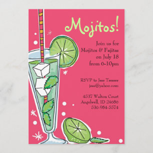 Mojito partyinbjudningar inbjudningar