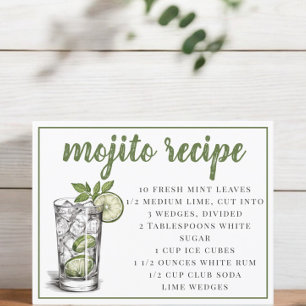 Mojito Recept Vykort