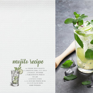 Mojito Recipe Kökshandduk