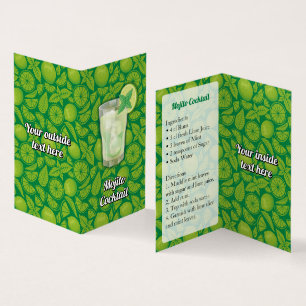 Mojito Recipe Visitkort