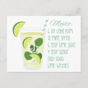 Mojito Recipe Vykort