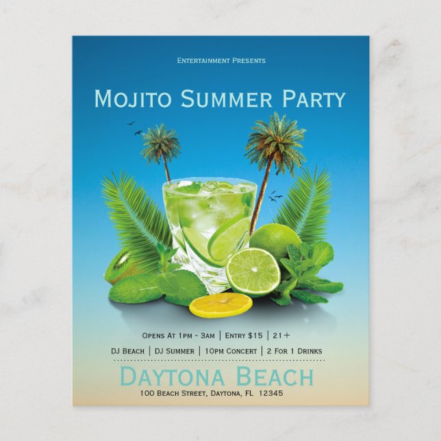 Mojito Sommarkonsertflygare (Framsida)