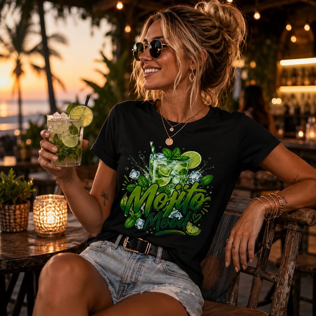 Mojito-stämning Sommar Cocktail Känsla T Shirt (Skapare uppladdad)