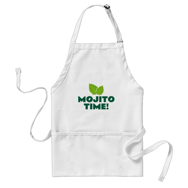 Mojito Time rolig cocktail-fest förkläde för barte (Framsidan)