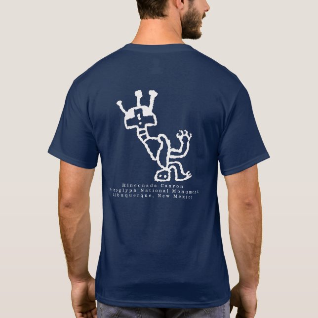 Möjlig Kachina Petroglyph T-Shirt (Baksida)