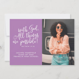 Möjlig med gud Scripture Photo Studenten Meddelande