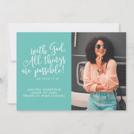 Möjlig med gud Scripture Photo Studenten Meddelande