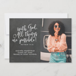 Möjlig med gud Scripture Photo Studenten Meddelande