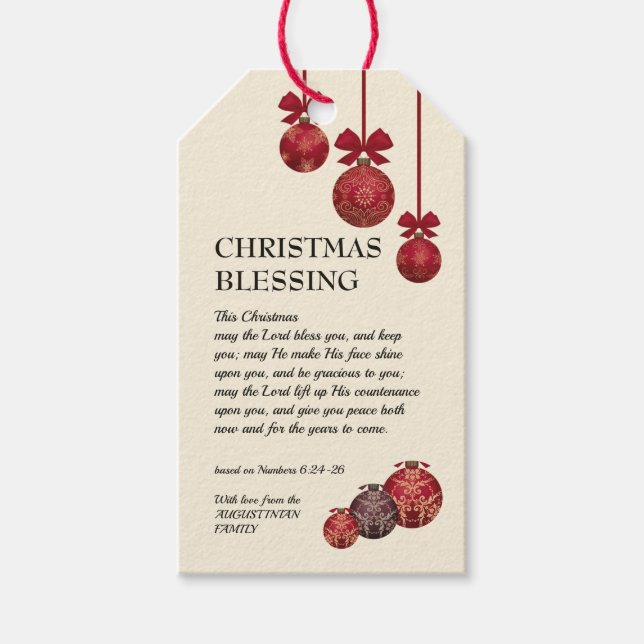 MÖJLIGGÖR LORD BLESS DIG Jul Presentetikett (Framsidan)