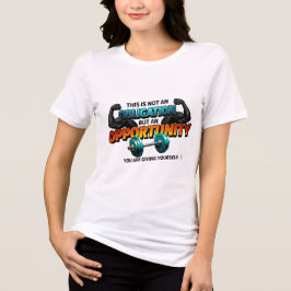 Möjlighet Inte Skyldighet Gym Träningscitat T Shirt