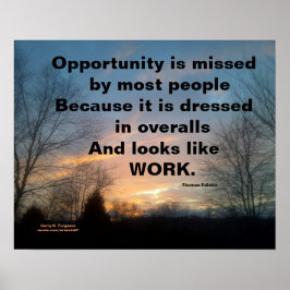 MÖJLIGHETEN HAR MISSLYCKATS POSTER THOMAS EDISON-A