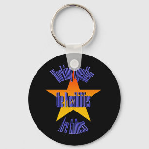 Möjligheter är ändlösa Keychain Nyckelring