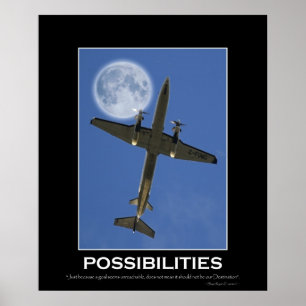 MÖJLIGHETER Motiverande fotofoto Poster