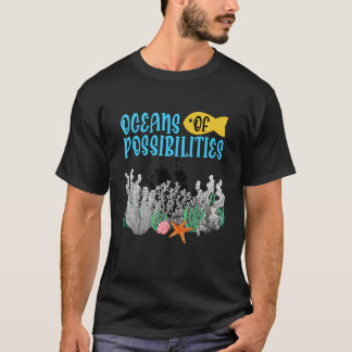 Möjligheter vid sommarläsning 2022 års koral t shirt