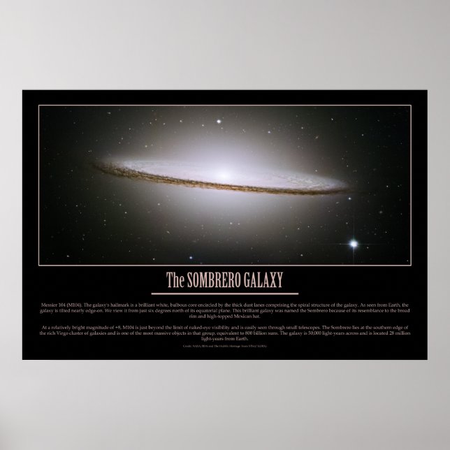 MÖJLIGT - SOMBRERO GALAXY POSTER (Framsidan)