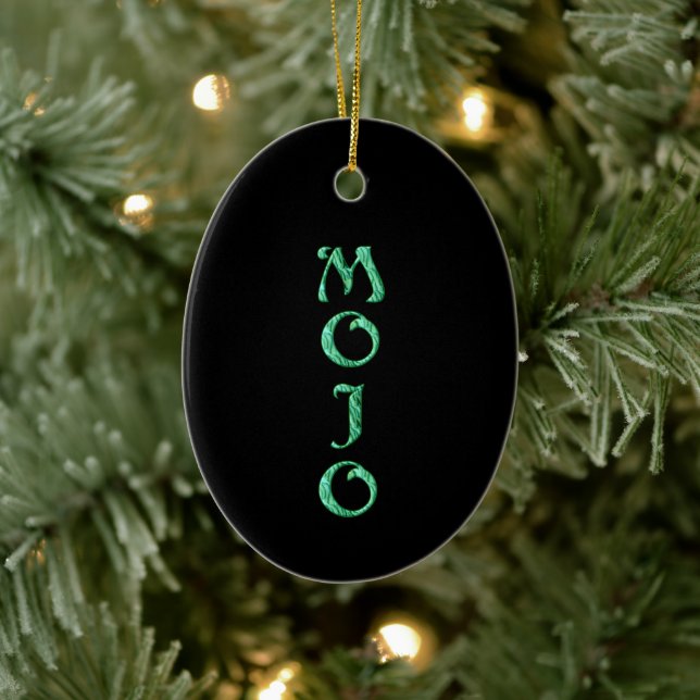 Mojo Black hängande oval ornament (Träd)