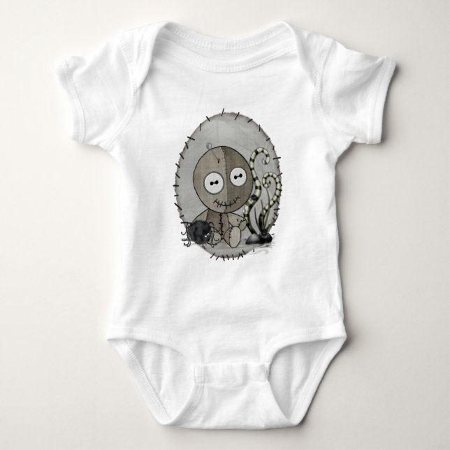 MOJO Gothic Voodoo Doll Folk Art Tee (Framsida)